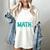 Eat Sleep Math Repeat Math Teacher Men Women Girls Kids Women's Comfort Colors T-Shirt Ivory
