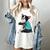 Father's Day Gift Dog Dad Boston Terrier i Love Dad Tattoo Women's Comfort Colors T-Shirt Ivory