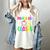 Feliz Primer Dia De Clases Kids Girl Teacher Spanish School Women's Comfort Colors T-Shirt Ivory