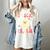 Groovy Teacher Halloween Retro Trick Or Teach Floral Ghost Women's Comfort Colors T-Shirt Ivory Groovy Teacher Halloween Retro Trick Or Teach Floral Ghost Women's Comfort Colors T-Shirt Ivory