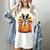 Halloween Retro Boston Terrier Women's Comfort Colors T-Shirt Ivory