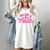 My Job Is Teach Pink Retro Female Teacher Life Women Women's Comfort Colors T-Shirt Ivory