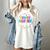 Kindergarten Crew Back To School Kindergarten Teacher Kids Women's Comfort Colors T-Shirt Ivory
