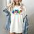 Peace Love Physical Education Tie Dye Sports PE Teacher Women's Comfort Colors T-Shirt Ivory