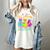 Retro Are You Falloween Direction Teacher Spooky Halloween Women's Comfort Colors T-Shirt Ivory Retro Are You Falloween Direction Teacher Spooky Halloween Women's Comfort Colors T-Shirt Ivory