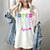 SPED Squad Proud Special Education Para Teacher Colorful Women's Comfort Colors T-Shirt Ivory