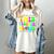 This Teacher 80s 90s Teachers's Day Glows Last Day Of School Women's Comfort Colors T-Shirt Ivory