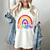 Teacher You Are a Rainbow Of Possibilities Funny Women's Comfort Colors T-Shirt Ivory Teacher You Are a Rainbow Of Possibilities Funny Women's Comfort Colors T-Shirt Ivory