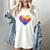 Teaching Is a Work Of Heart Tie Dye Hippie For Teacher For Men Women Girls Kids Women's Comfort Colors T-Shirt Ivory