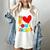 Teens Graduation I Heart My Teachers I Love My Teachers Women's Comfort Colors T-Shirt Ivory