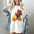 Turkey Reading Books Fall Thanksgiving Teacher Book Women's Comfort Colors T-Shirt Ivory