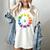 Unique For Artists By ADS Color Wheel Educational Art Teacher Dog Themed Artist Small Women's Comfort Colors T-Shirt Ivory