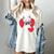 Valentine's Day Boston Terrier Women's Comfort Colors T-Shirt Ivory