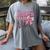 4th Fourth Grade Vibes Back To School Coquette Teacher Girl Women's Comfort Colors T-Shirt Gray