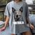 4th July Blue Heeler Dog Merica Patriotic USA Flag Cute Women's Comfort Colors T-Shirt Gray