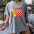 Back To School Pencil And Apple Teacher Student Women's Comfort Colors T-Shirt Gray