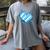Bavarian Flag As Heart Blue Diamond Bavaria Women's Comfort Colors T-Shirt Gray