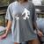 Bigfoot Walking With Bull Terrier Dog Women's Comfort Colors T-Shirt Gray