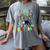 My Birthday Colorful Costume Boston Terrier Party Women's Comfort Colors T-Shirt Gray