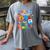 I Blasted Through 100 Days Of School 100th Day Teacher Kids Women's Comfort Colors T-Shirt Gray