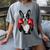 Boston Terrier Boxing Women's Comfort Colors T-Shirt Gray