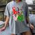 Boston Terrier Christmas Tree Lights Santa Dog Xmas For Men Women Kids Women's Comfort Colors T-Shirt Gray