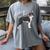 Boston Terrier Dog Mom Woman Women Women's Comfort Colors T-Shirt Gray