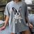 Boston Terrier Dog Motif Pet Art Boston Terrier Men Women Kids Women's Comfort Colors T-Shirt Gray