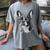 Boston Terrier Dog Motif Pet Illustration Boston Terrier For Men Women Kids Women's Comfort Colors T-Shirt Gray