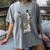 Boston Terrier Dog Graphic Pet Art Boston Terrier For Men Women Kids Women's Comfort Colors T-Shirt Gray