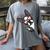 Boston Terrier Dog From Side Boston Bull Women's Comfort Colors T-Shirt Gray