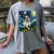 Boston Terrier Dog Starry Night Painting Women's Comfort Colors T-Shirt Gray