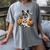 Boston Terrier Ghost Boo Halloween Costume Spooky Season Women's Comfort Colors T-Shirt Gray