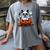 Boston Terrier Ghost Boo Halloween Kids Women's Comfort Colors T-Shirt Gray