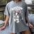 Boston Terrier Girl Cute Cartoon For Dog Owners Pet Terrier Women's Comfort Colors T-Shirt Gray