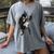 Boston Terrier Guitar Women's Comfort Colors T-Shirt Gray