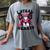 Boston Terrier Heart Glasses Girls Bostie Valentines Day Women's Comfort Colors T-Shirt Gray