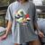 Boston Terrier Japanese Kanagawa Wave Surf Loyal Dog Men Women Kids Women's Comfort Colors T-Shirt Gray