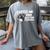 Boston Terrier Lover Coffee And Boston Terriers Women's Comfort Colors T-Shirt Gray