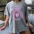 Boston Terrier Mama Cute Rainbow Paw Heart Shape Women's Comfort Colors T-Shirt Gray