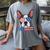 Boston Terrier Merica 4th Of July T Shirt Men Boys Dog Puppy Women's Comfort Colors T-Shirt Gray