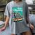 Boston Terrier Merry Christmas Tree Truck Dog X-Mas Women's Comfort Colors T-Shirt Gray