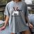 Boston Terrier Mom Bandana Boston Terrier Dog Women's Comfort Colors T-Shirt Gray