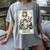 The Boston Terrier Mom Skeleton Spooky Season Halloween Women's Comfort Colors T-Shirt Gray