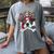 Boston Terrier Pirate T Shirt Jolly Roger Crossbones Skull Women's Comfort Colors T-Shirt Gray
