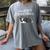 Boston Terrier Puppy Sweet Dreams Pajama For Bedtime Tank Top Women's Comfort Colors T-Shirt Gray
