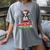 Boston Terrier Santa Claus Christmas Dog Women's Comfort Colors T-Shirt Gray