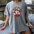 Boston Terrier Santa Claus Elf Reindeer Christmas Dog X-Mas Women's Comfort Colors T-Shirt Gray