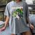 Boston Terrier Santa Claus Hat Merry Christmas Dog X-Mas Women's Comfort Colors T-Shirt Gray