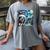 Boston Terrier Santa Starry Night Van Gogh Christmas Dog Men Women Kids Women's Comfort Colors T-Shirt Gray